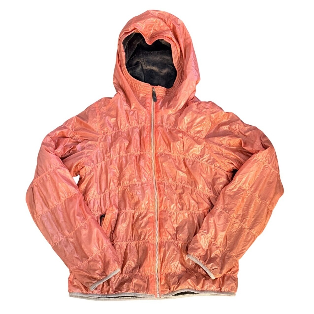LOLE Pink Down‎ Elena Hooded Puffer Jacket Size Medium Womens